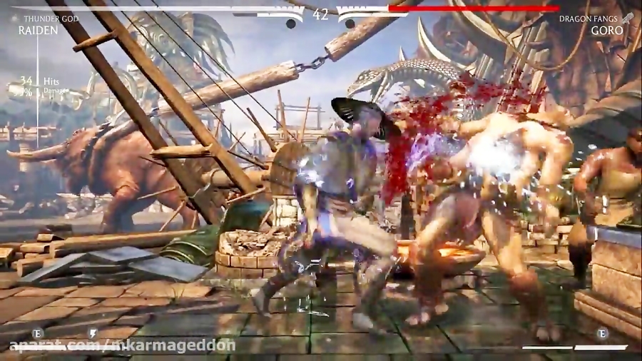 Raiden 84%-117% Wall Combos   Fatality MKX