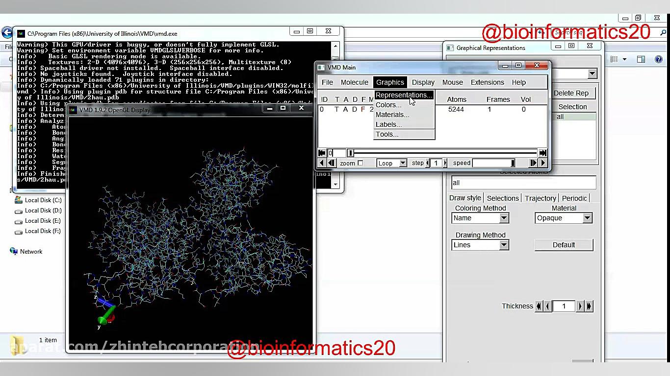 آموزش فارسی نرم افزار VMD-بیوانفورماتیک محمد اصفهانی