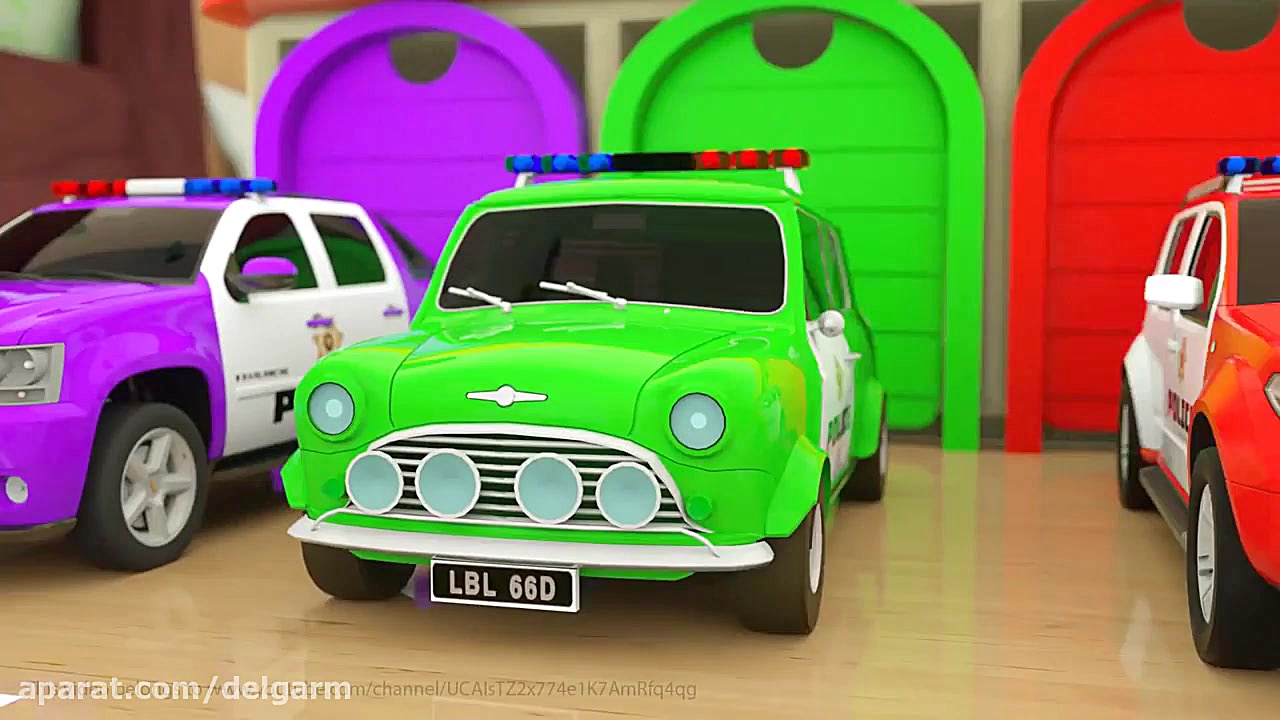 Learn Shapes with Police Truck - Rectangle Tyres Assemby - Cartoon Animation for Children