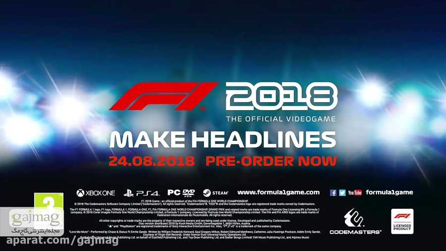 تریلری جدید از بازی F1 2018 منتشر شد