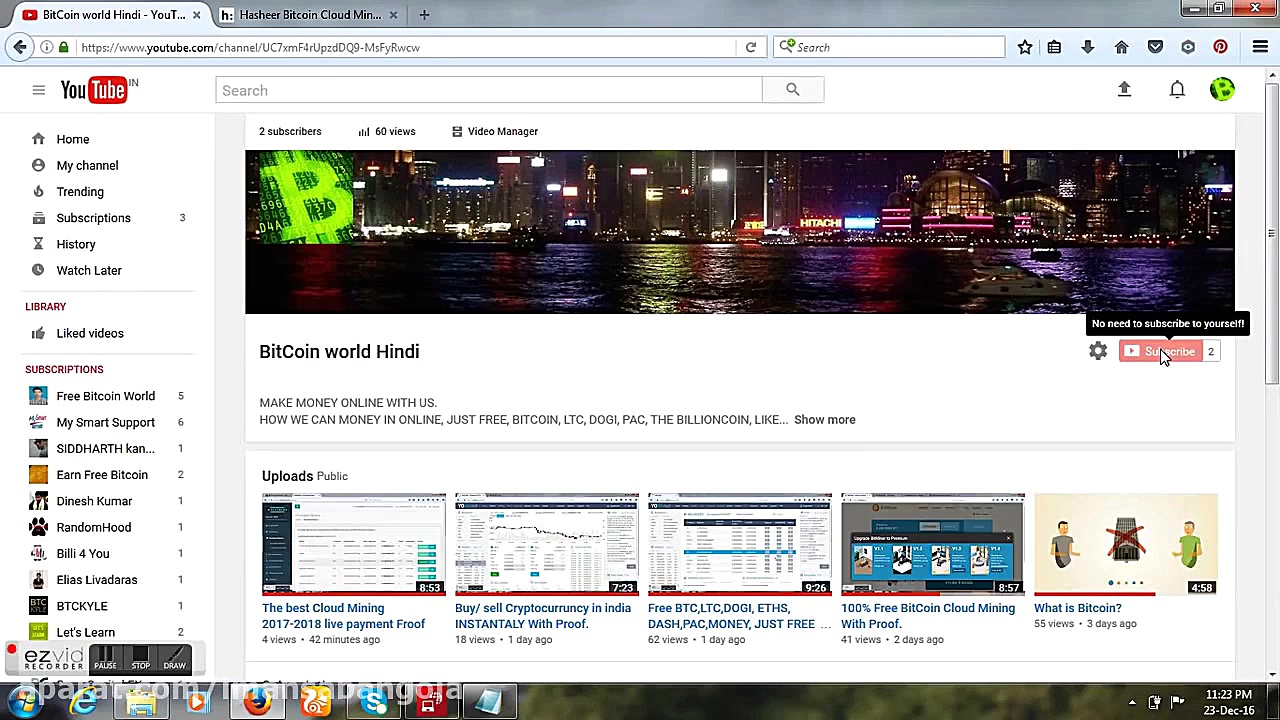 START , MINING , BTC , (500 , GHS , FREE , ) , Cloud , Mining , 2017-2018 , live , payment , Froof , made , with , BitCoin , World , Hindi,Start , mining , Bitcoin , for , FREE!
Register , now , GHS) , day , trial! , and , you , can , withdrow , your , Blockchain , Wallet, , LOCALBITCOIN, , Coinbase, , choice , you,
https: , www , youtube , com , watch?v=vP1Zsu3L4NY

https: , watch?v=8LkrxDObK0k
https: , watch?v=XDWzv2uQ0VE