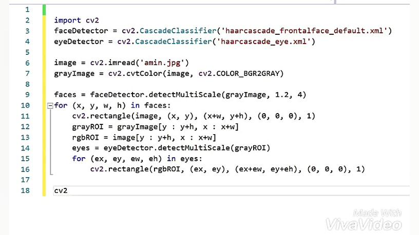 تشخیص چهره در پایتون/ Python face detection عمل زیبایی