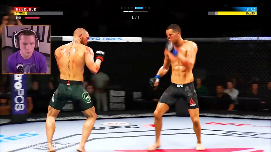 UFC 3 Gameplay - CONOR MCGREGOR VS NATE DIAZ! ( UFC 2018 )
