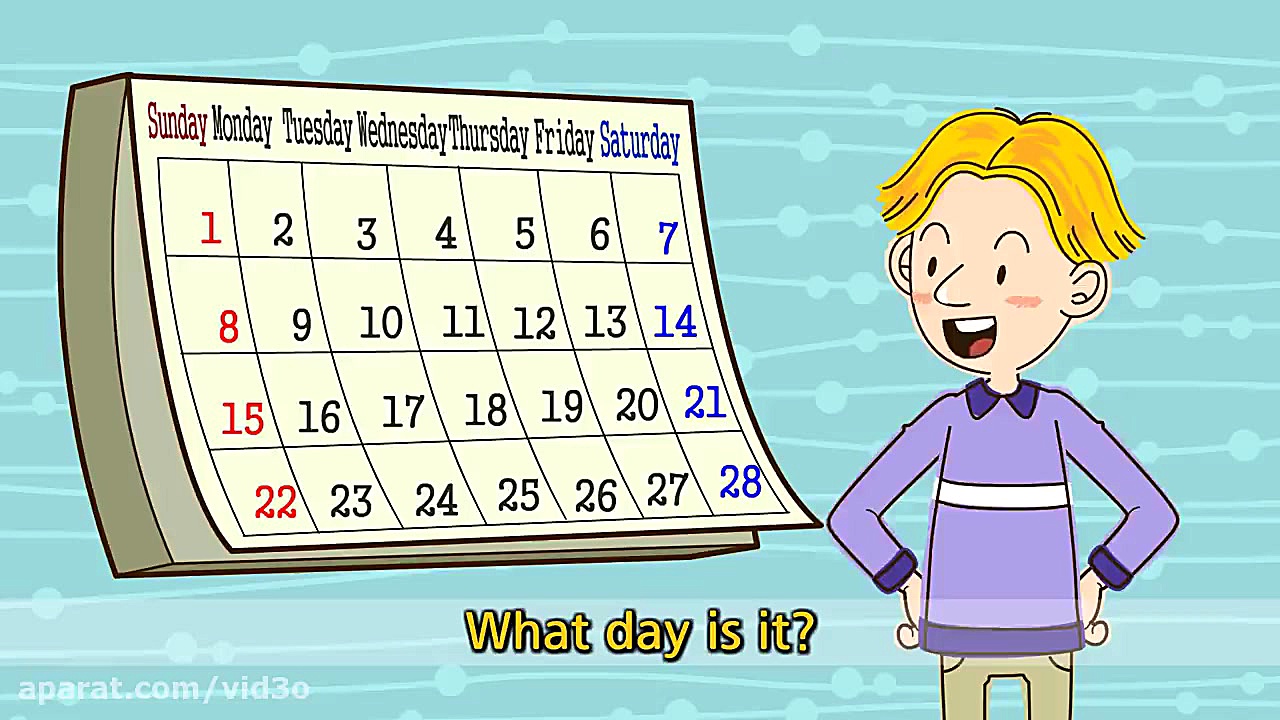 What day is it? It's Wednesday. (Day of the week) - Education Rap with lyrics زمان75ثانیه