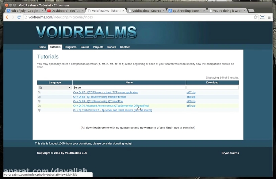 Qt TCP Server Design proof of concept