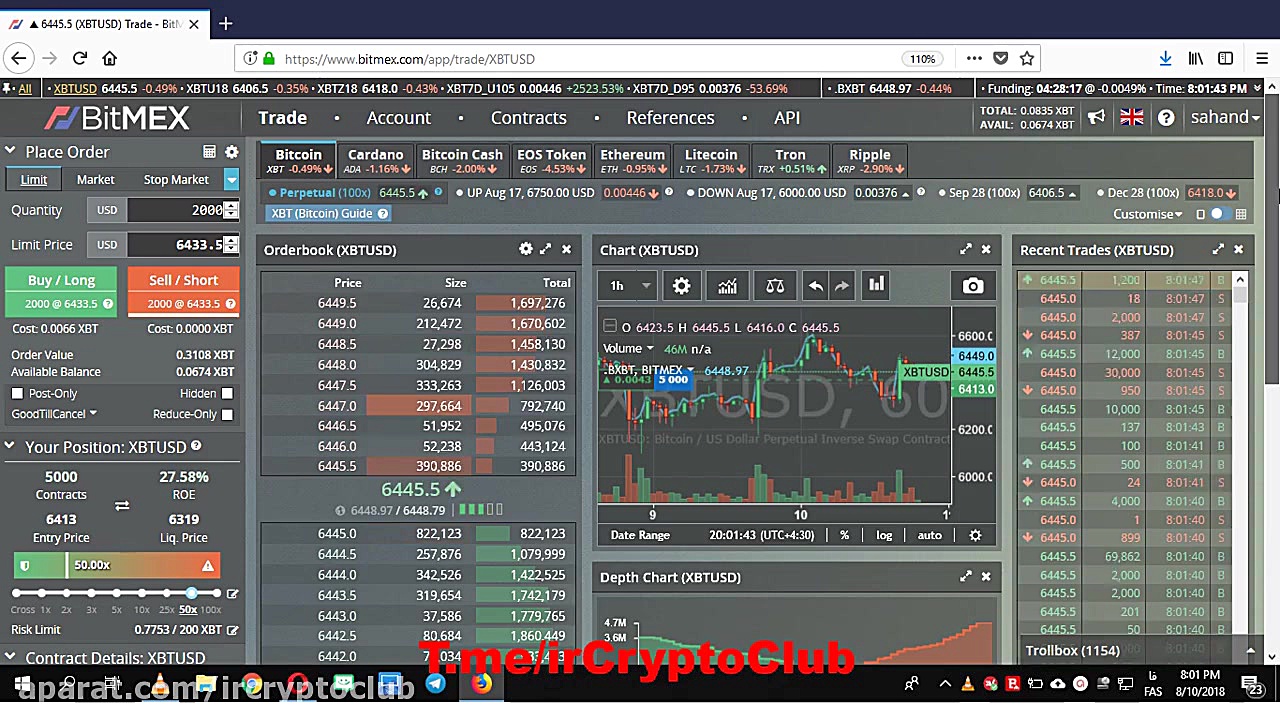 معرفی , آموزش , کامل , صرافی , اکسچنج , مارجین , بیتمکس , لینک , ثبت , نام: , https: , www , bitmex , com , register , DnBIn1 , سر , فصل , قسمت , اول: , ️دیپازیت , ️برداشت , ️کارمزد , ترید , ️رابط , کاربری , __برای , پشتیبانی , عضویت , کانال , سیگنال , دهی , VIP , ایدی , تلگرام , @Cryp2ClubAdmin2 , تماس , باشید , ___ , بیت , مکس , رفرال , درصد , تخفیف , کارمزد , بهره , مند , شوید , ----