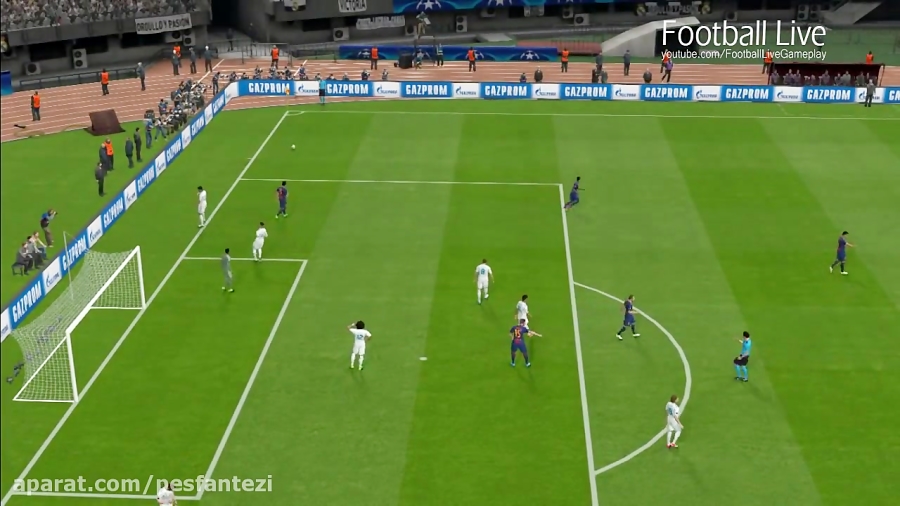 PES 2017 | Real Madrid vs Barcelona | C.Ronaldo Free Kick Goal  Full Match | UEFA Champions League