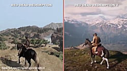 مقایسه بازی Red Dead Redemtion در دو نسخه. 