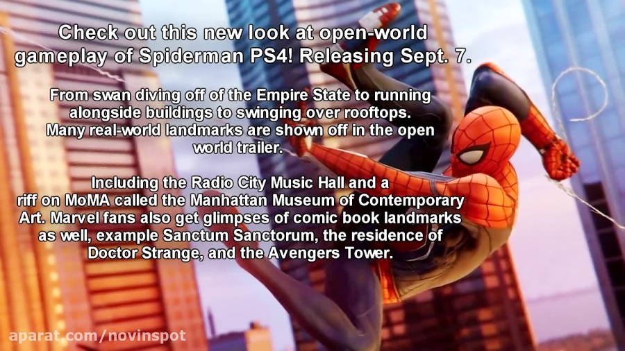 گیم پلی Spiderman - Open World منتشر شد