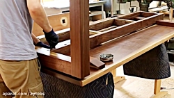 ساخت میز چوبی معلق توسط ایشیتانی