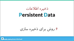 راه های ذخیره سازی اطلاعات در...