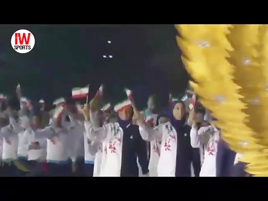 رژه کاروان ایران در بازی های آسیایی جاکارتا