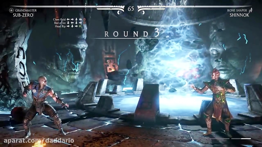 مبارزه Sub - Zero با Shinnok در بازی Mortal Kombat X