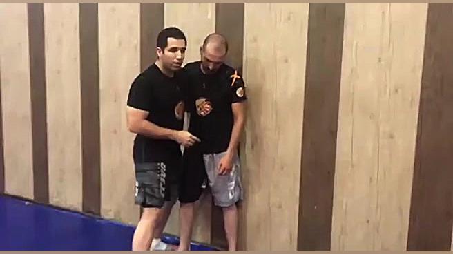 آموزش mma - مبارزه کنار دیوار (قسمت دوم) آرش کریمی