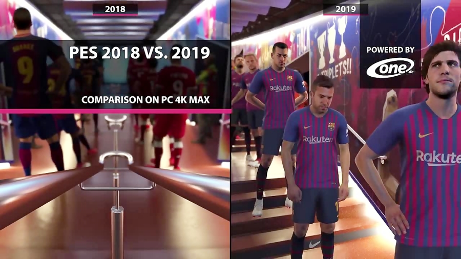 PES 2018 vs. PES 2019 on PC 4K Max Graphics Comparison (DEMO)