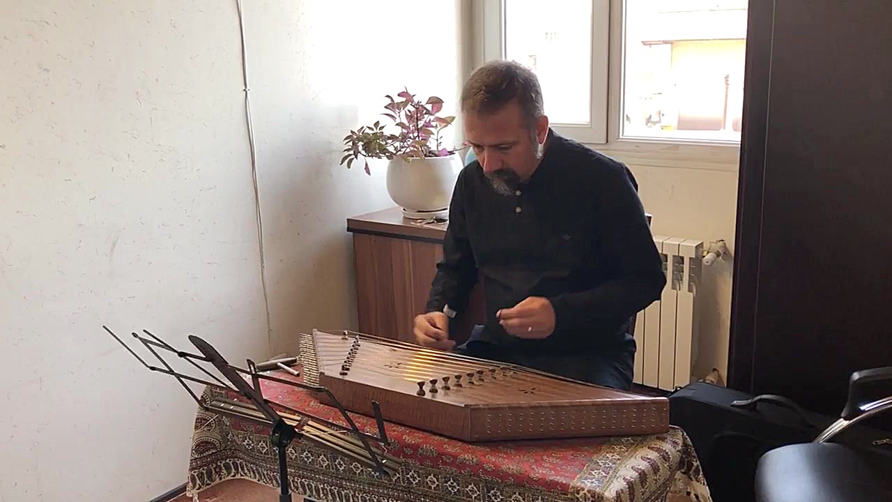 ضربی بداهه دشتی با سنتور -محسن حسینی محسن حسینی-آهنگساز و نوازنده