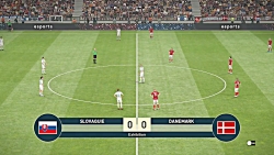 pes 2019 گیم پلی دانمارک و اسل...