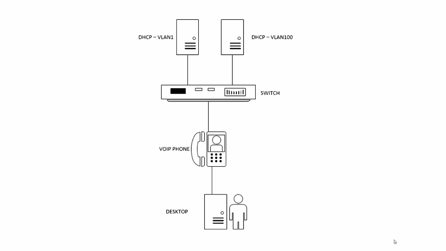 HP Switch Voice VLAN configuration