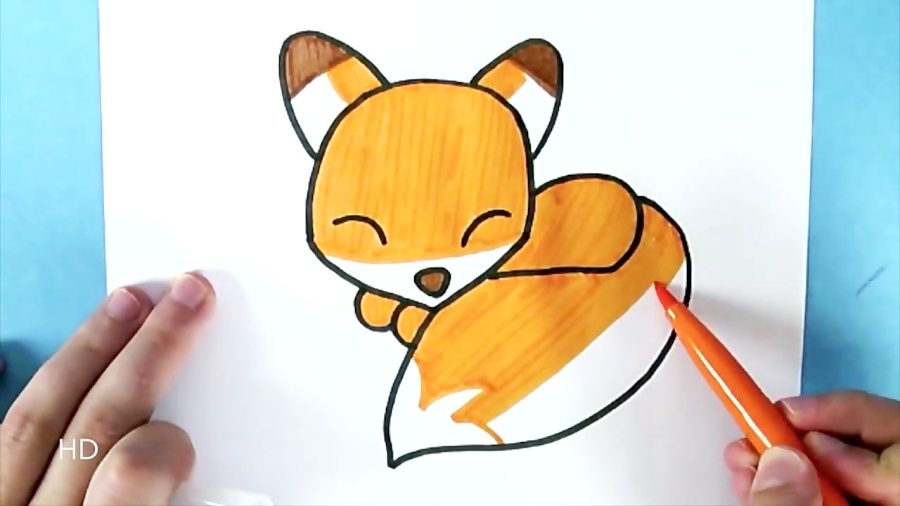 How to Draw a cute Fox (EASY)