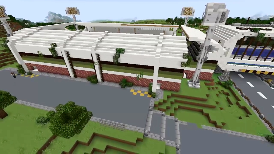 Minecraft Let#039;s Build Timelapse: Football Stadium [WORLD DOWNLOAD]