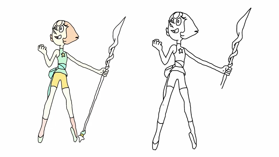 How to Draw Pearl from Steven Universe HDE