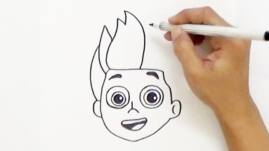 How to draw Ryder face from Paw Patrol - Very Easy ! HDE