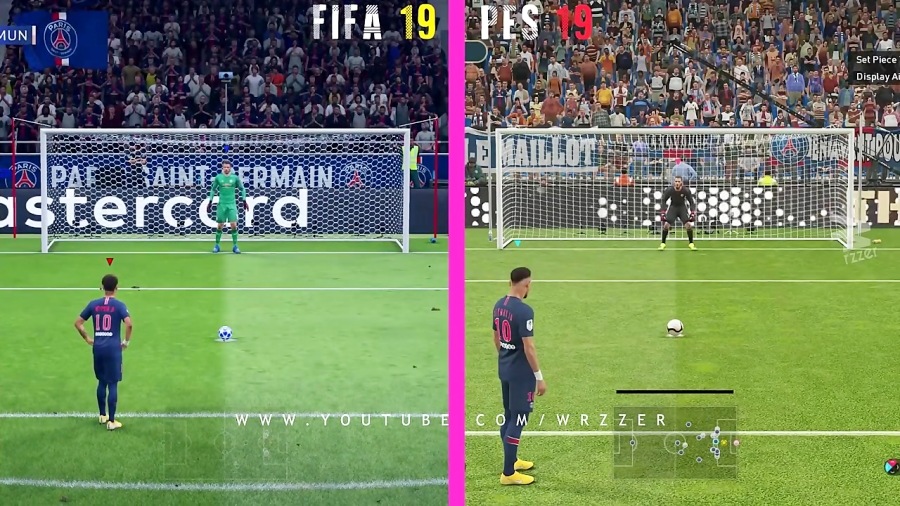 مقایسه گرافیکی 2019 FIFA و PES 2019