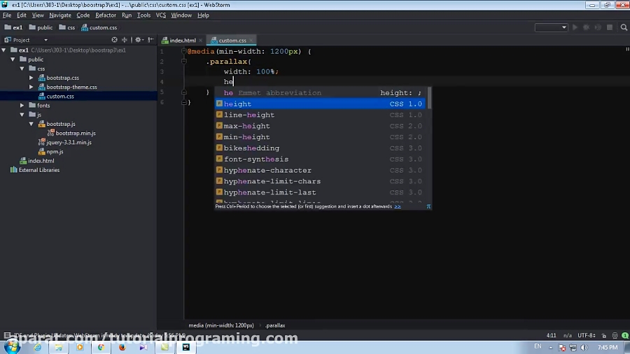 فیلم شماره 4 جلسه اول bootstrap 3