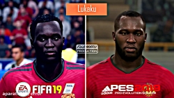 مقایسه چهره بازیکنان منچستر یونایتد در FIFA 19 و Pes 2019