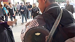 ویولن نوازی خیابانی، کرمانشاه street violenist ویولن نوازی خیابانی، ک...