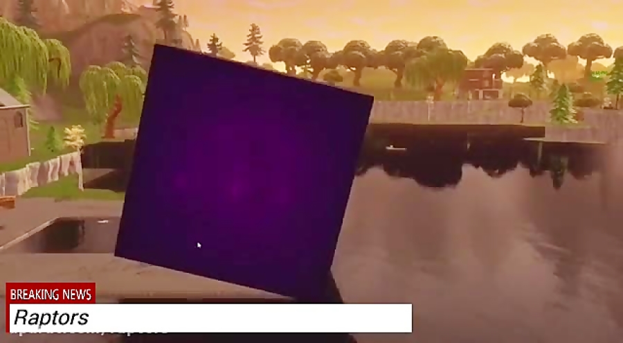 لحظه حل شدن مکعب ( cube ) در لوت لیک ( loot lake ) بازی Fortnite ( فورتنایت )