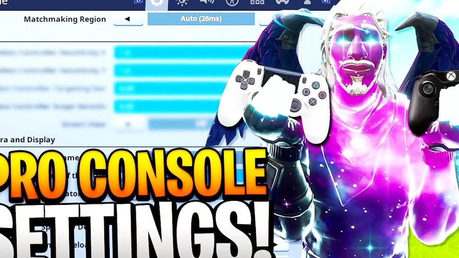 The BEST Fortnite CONSOLE SETTINGS! PRO PLAYER SETTINGS on CONTROLLER PS4Tips)