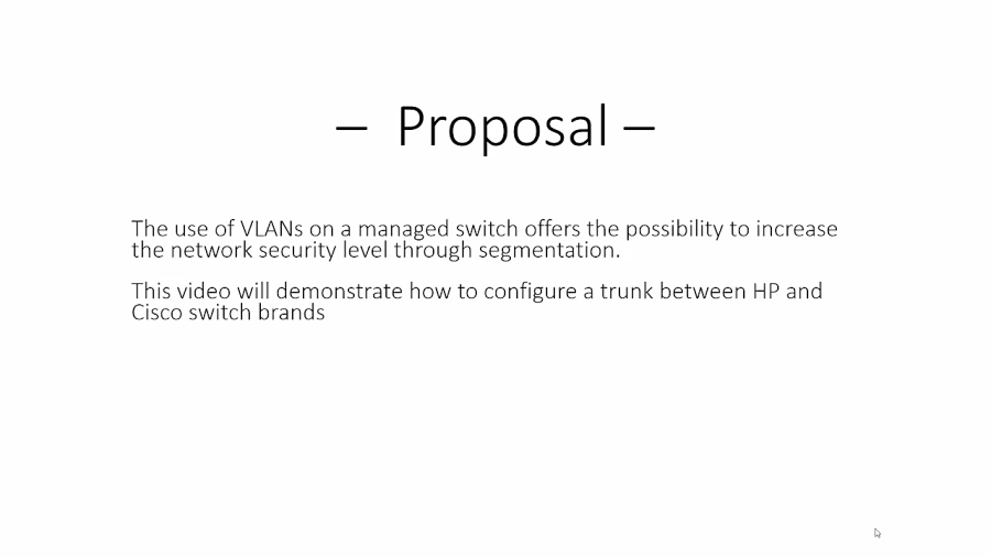 Cisco Switch Trunk between HP and cisco switches