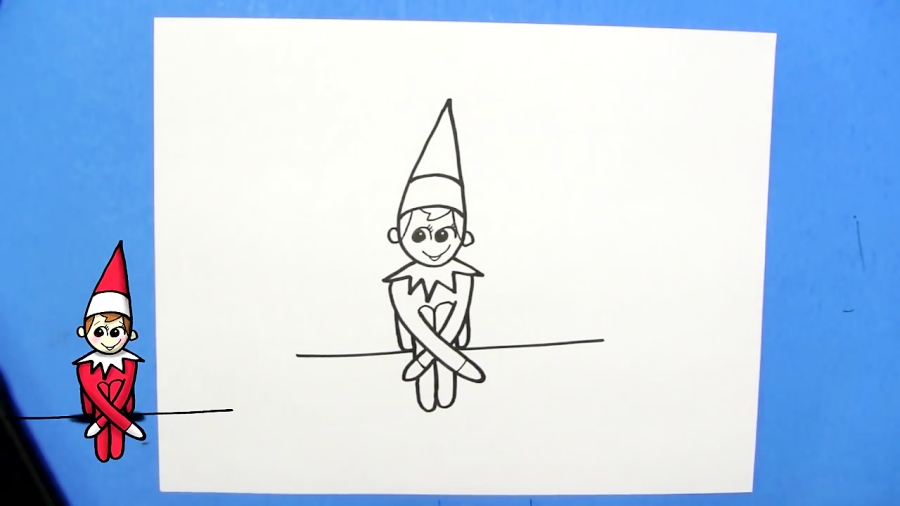 How To Draw Elf on the Shelf! EASY Step By Step