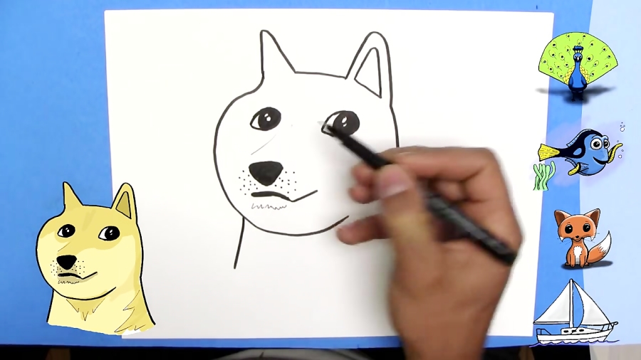 How To Draw Doge Easy Step By Step
