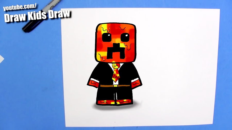 How To Draw Preston Playz Minecraft Skin EASY Chibi Step By Step
