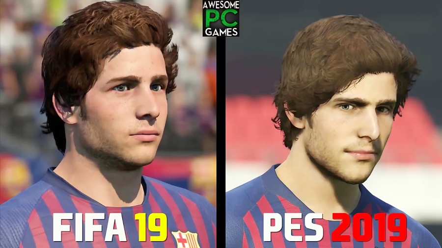 مقایسه فیس ها(طراحی چهره ها) در FIFA 19 و PES 2019