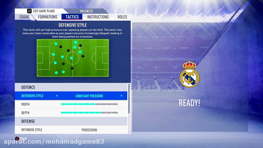 گیم پلی فیفا19 game play fifa19