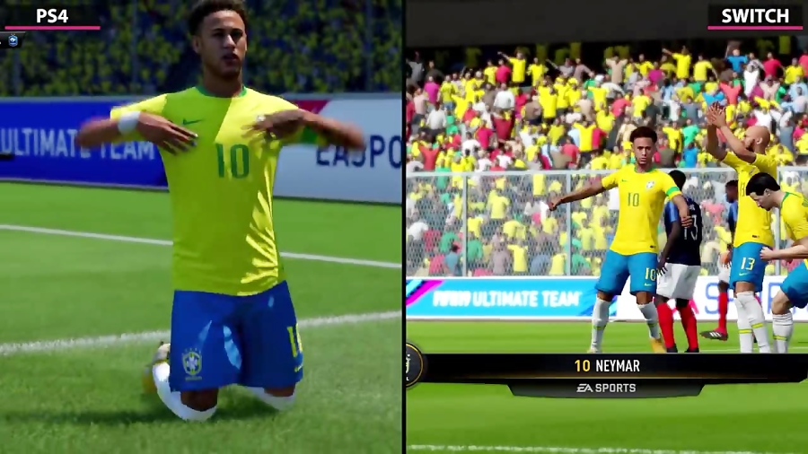 مقایسه گرافیک FIFA 19 روی Switch و PS4