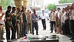 غبار روبی قبور مطهر شهدا و تجدید بیعت با آرمان های امامین انقلاب در شهر مهر