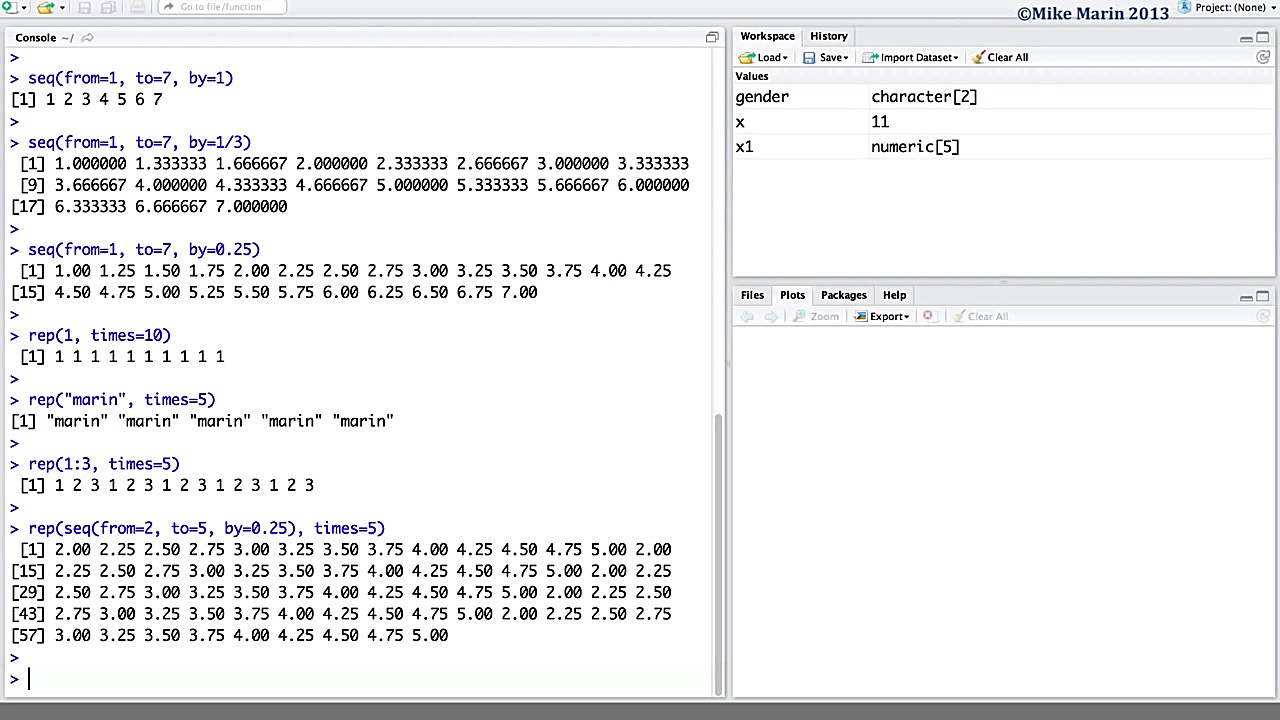 Creating Vectors, Matrices, and more in R (R Tutorial 1.4) تام کروز