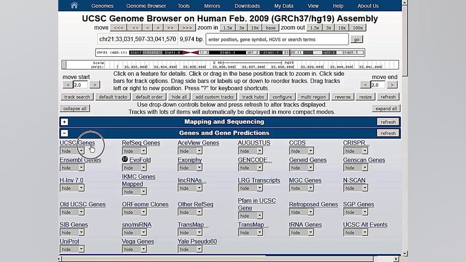 Multi-Region: View discontinuous regions in UCSC Browser پیلینگ