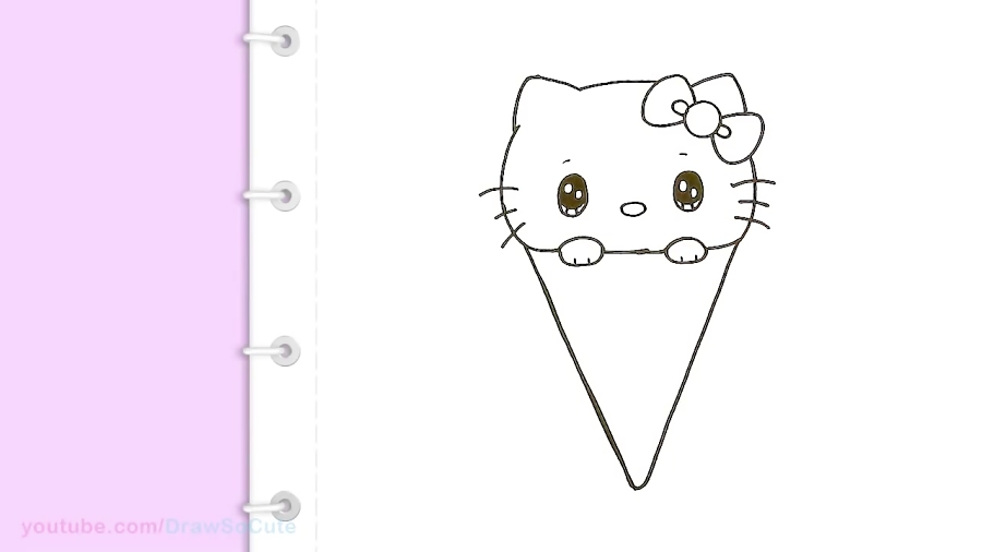 How to Draw Hello Kitty Ice Cream Easy Sanrio