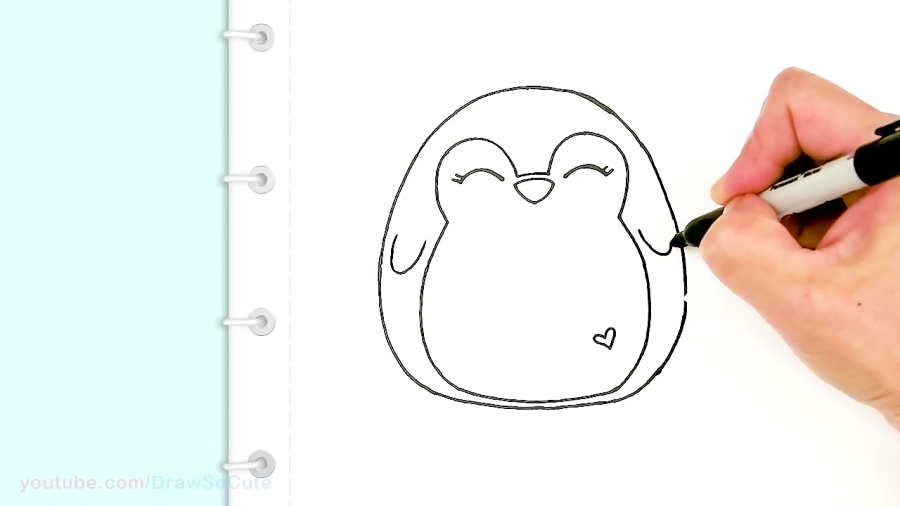 How To Draw A Cute Penguin Easy Squishy Squooshems Ø¯ÛŒØ¯Ø¦Ùˆ Dideo