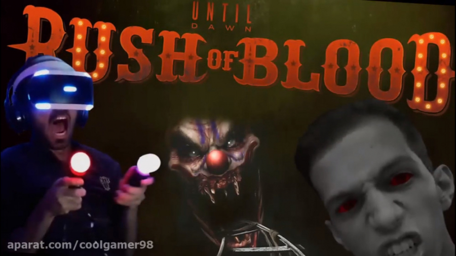 گیم پلی بازی ترسناک با واقعیت مجازی Rush of Blood