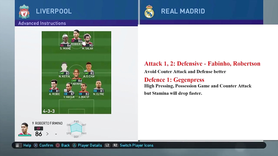 PES 2019 - Best Formation