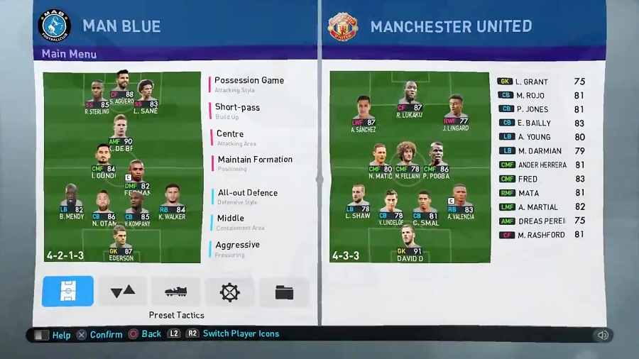 PES 2019 - Best Formation  Tactics for City