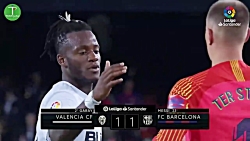 خلاصه بازی والنسیا 1-1 بارسلون...