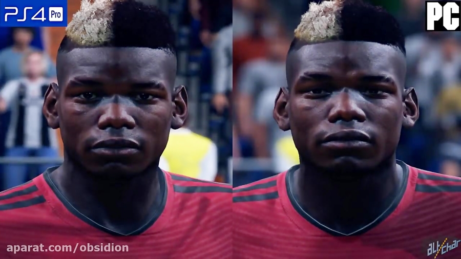 مقایسه کیفیت FIFA 19 در PC 4K VS PS4 PRO