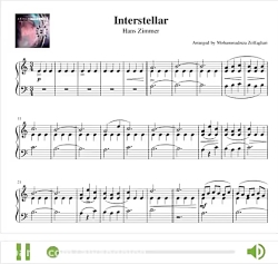 نت پیانوی Interstellar (اینتراستلار) از هانس زیمر نت پیانوی Interstellar (اینتر...